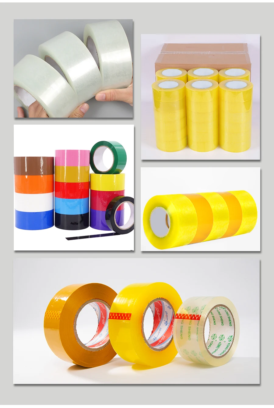 Top Quality Custom Adhesive Tape Waterproof Clear Packing Single Side