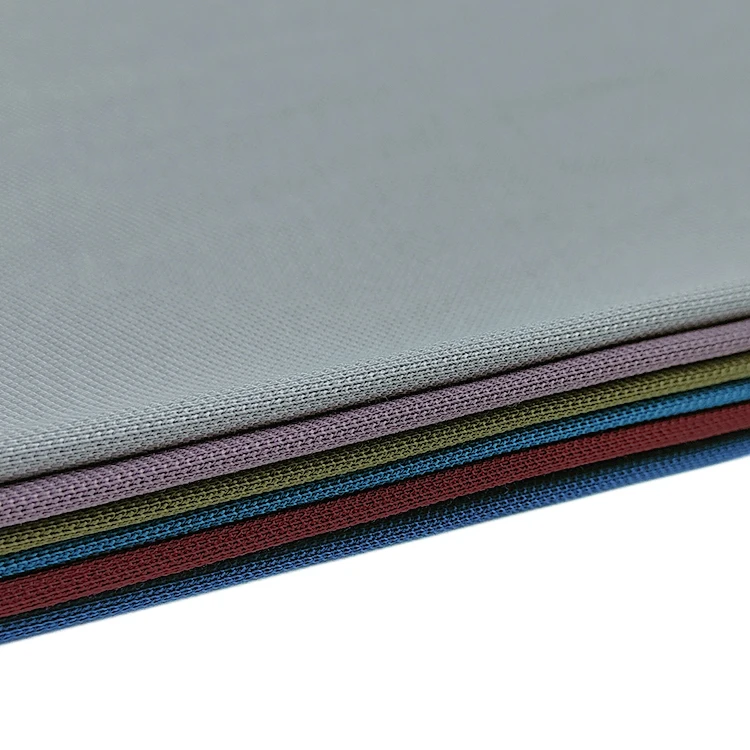 220 GSM Knit Polyester Fabric Pique Material, Custom Colors Stretch Cotton Pique Fabric for Polo T-shirt/ supplier