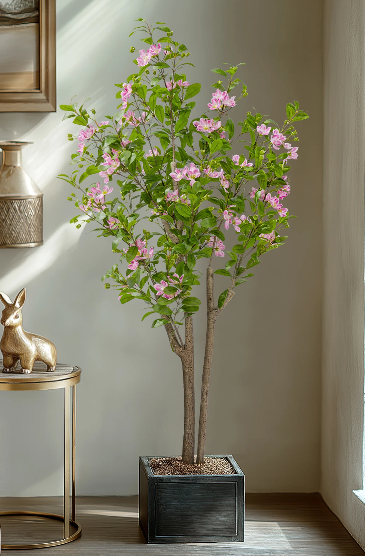 Artificial Plants Plastic Green Tree Greenery Potted Artificial Flower House Decor Wedding Decorations Indoor Outdoor Decoration factory