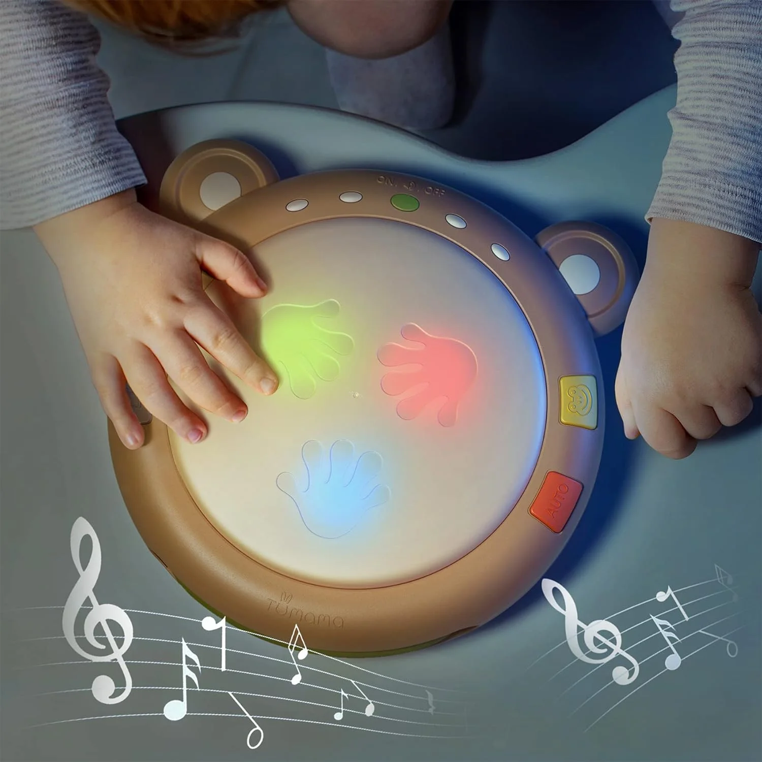 Baby Musical Electronic Toy With Lights and Sounds Light-Up Drum Toys  Early Hand Development for Babies supplier