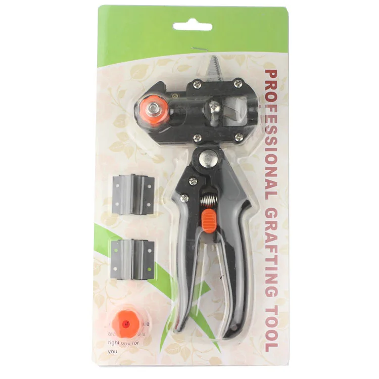 Grafting Tool With 2 Blades Scissor Anti Slip Grip Metal Pruner