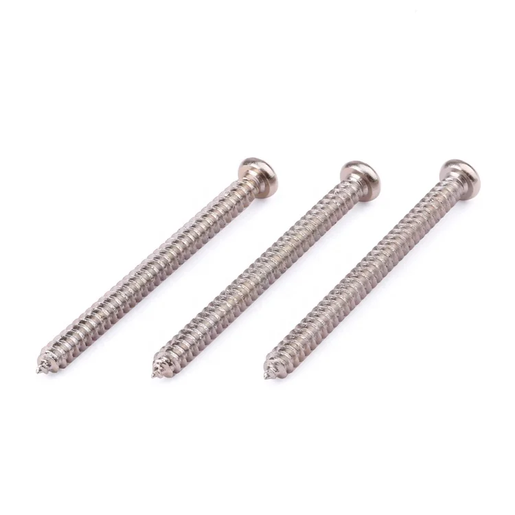 Factory price fasteners M2-M8 pan head phillips carbon steel self-tapping nails screws