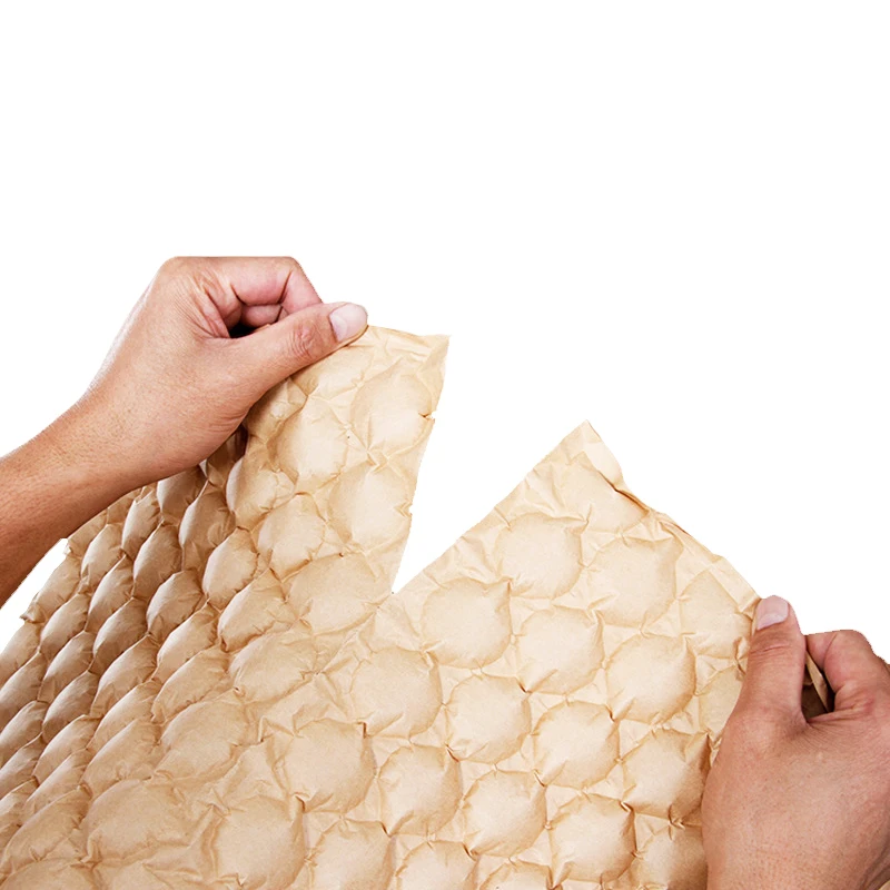 100 Biodegradable Kraft Paper Air Cushion Bubble For Packaging
