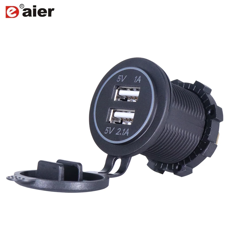 Waterproof 12 Volt Outlet Motorbike Charger Motorcycle Usb Socket With Light - Buy Usb Charger Motorcycle Usb Socket With Led Light,Usb Charger Motorcycle Usb Socket,Motorcycle Usb Socket Product on