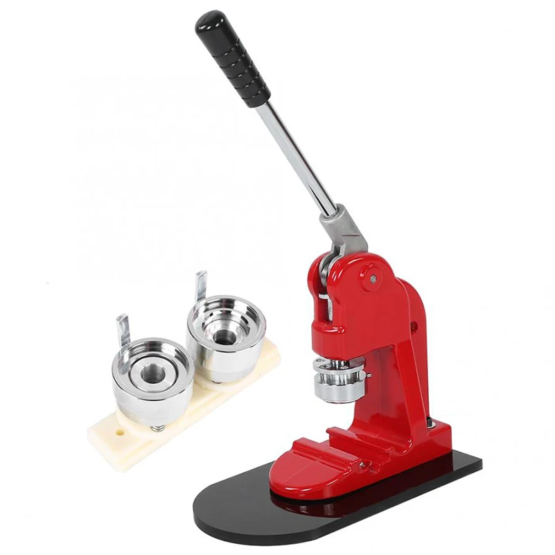 25mm Button Maker Machine Button Pressing Machine with 1000pcs Button Parts and Cutter