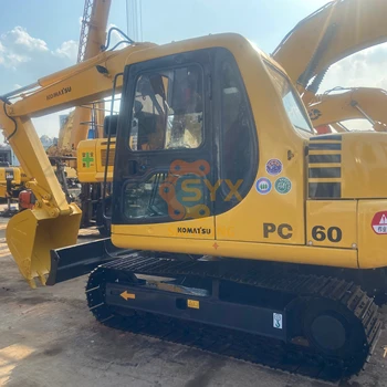 6 Ton Mini Excavator Original komatsu Pc60 Excavator with Low Working Hours Used Pc60-7 Excavator for Sale