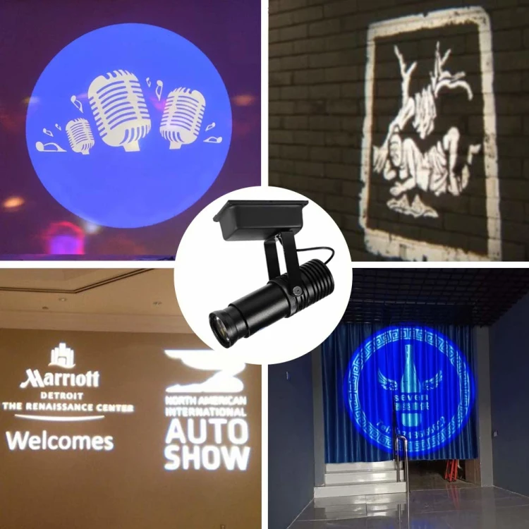 LED広告ライト 歩行者用ズームスワーリングスポットライト ゴボロゴス