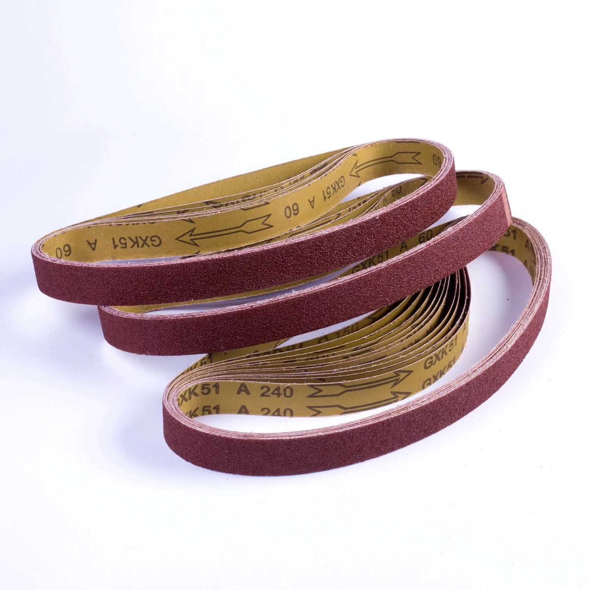 15 Pcs 1 x 42 Inch Assorted Sanding Belts Sander Belts 1x42 in 80/120/150/240/400 Grit 