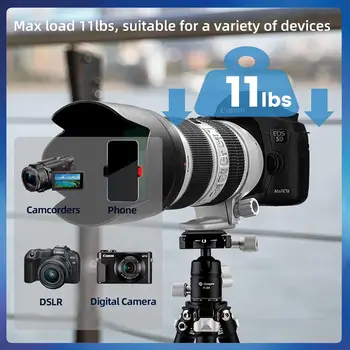 Fotopro Mini Carbon Fiber Lightweight Compact Travel Tripod With 360 Degree Ball Head QR Plate for Camera Camcorder product image