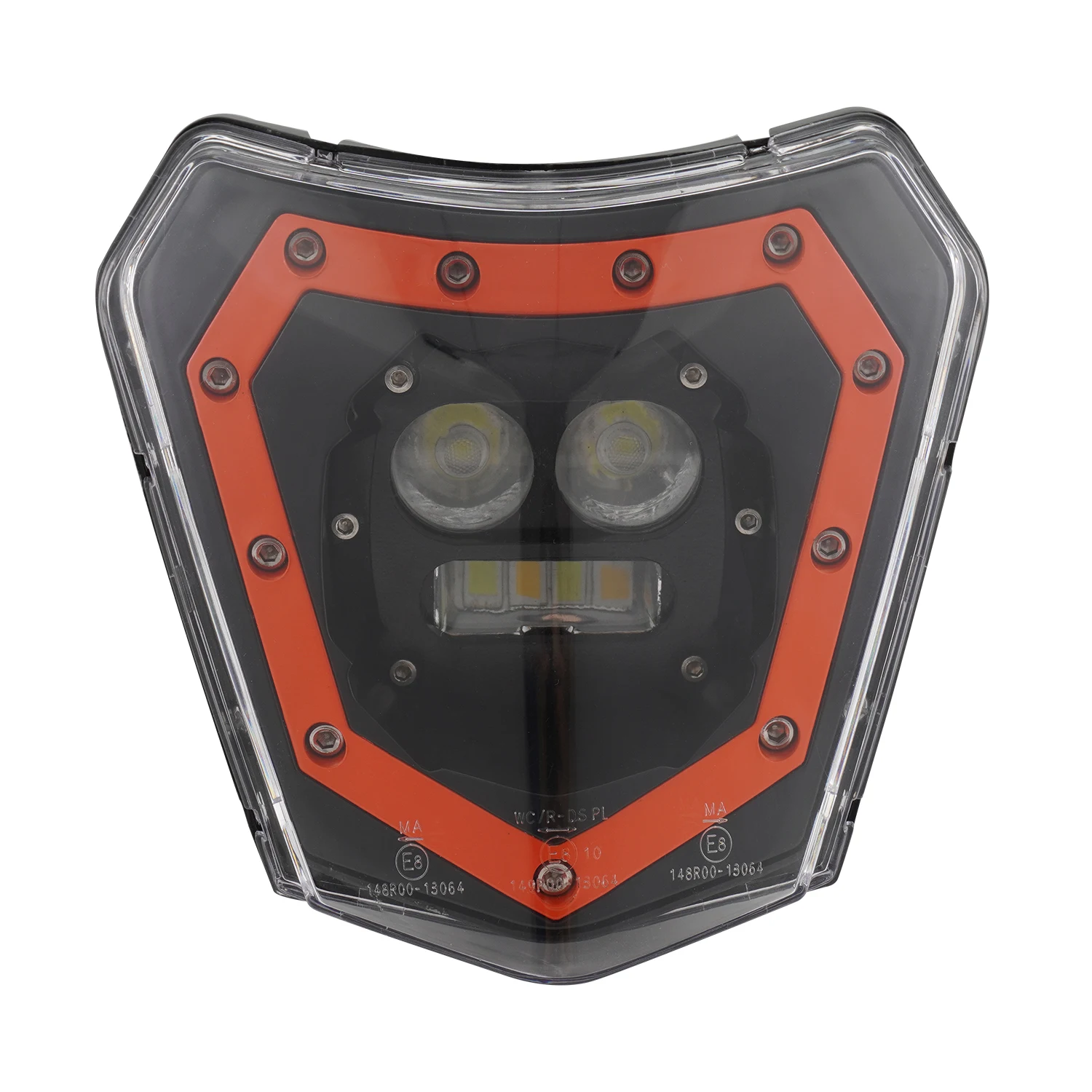 Universal LED Motorcycle Headlight - Square Fairing