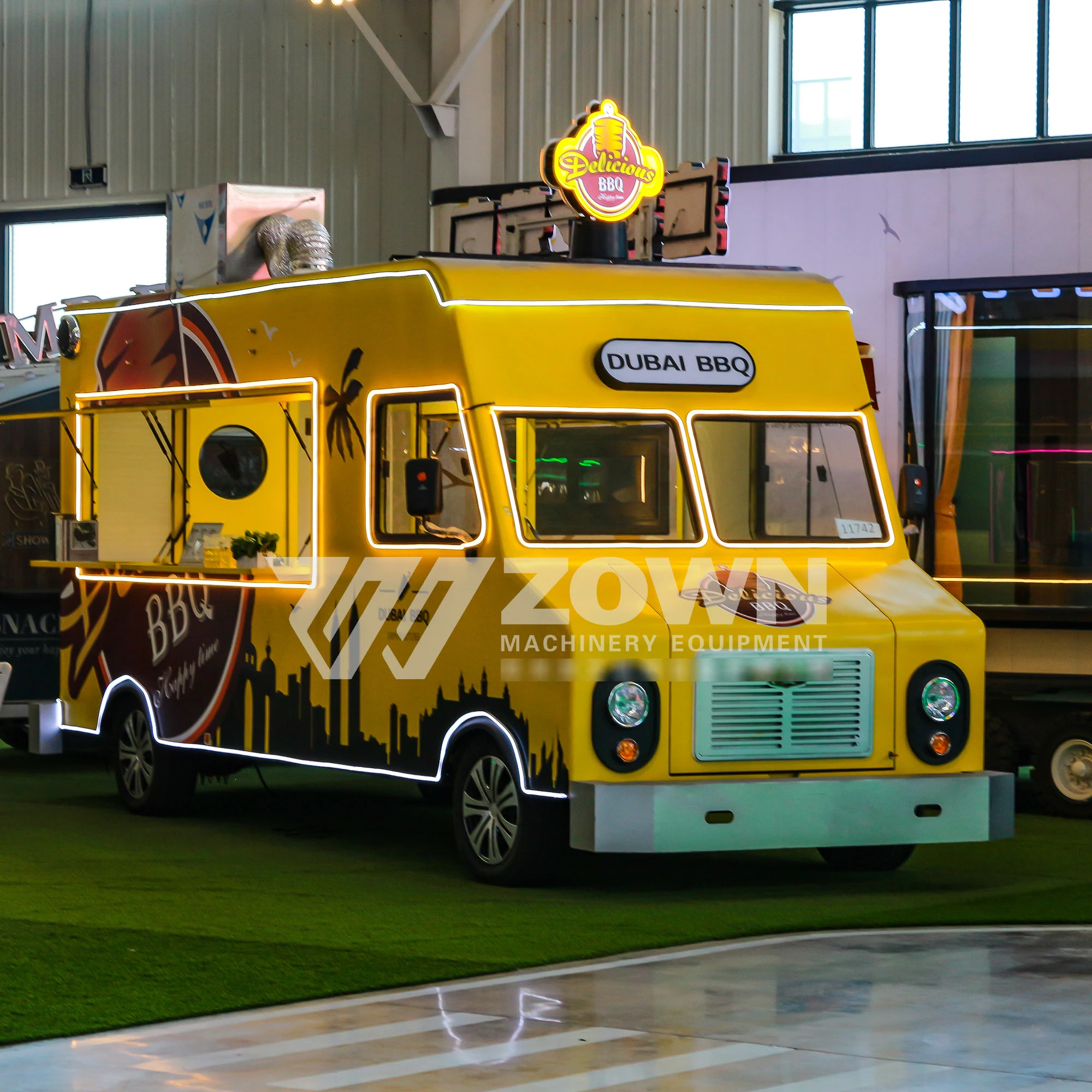 Widely Used Bbq Food Truck Cart Pizza Burger Ice Cream Coffee