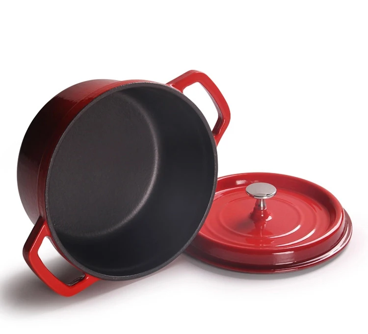 6.1qt Black Color Oval Cast Iron Enamel Dutch Oven Casserole with Lid -  China Casserole and Dutch Oven price