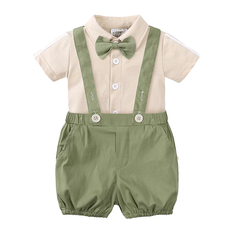 Newborn Baby Boy Girls Summer Clothes Cotton Baby Suit Toddler Boys  Clothing Sets Wholesale