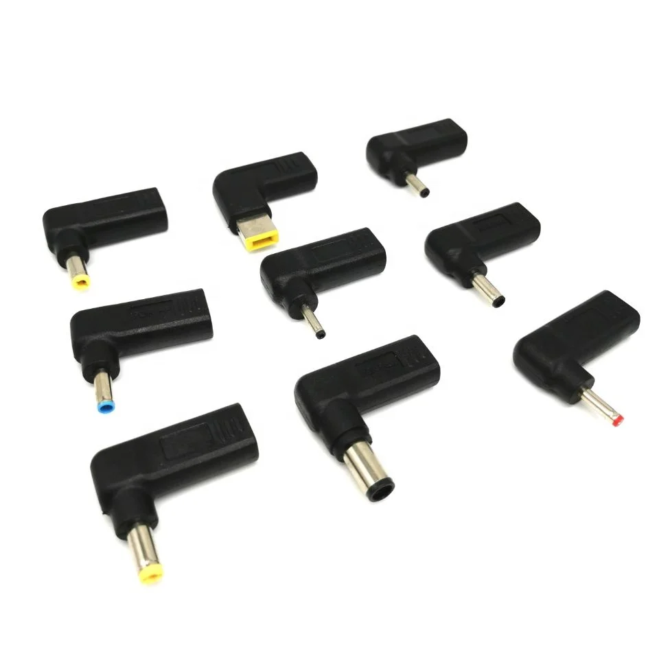 14pcs Universal Laptop PD induction 5.5 Type-C adapter 7450 7955 4530 square port laptop power adapter