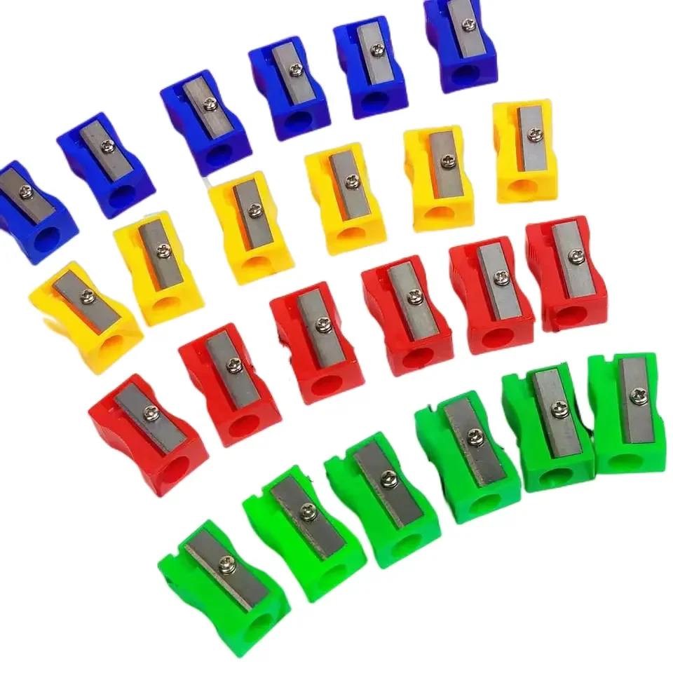 Mini Pencil Sharpener Single Hole Plastic Gift Student School Exam