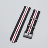 black white red-black buckle