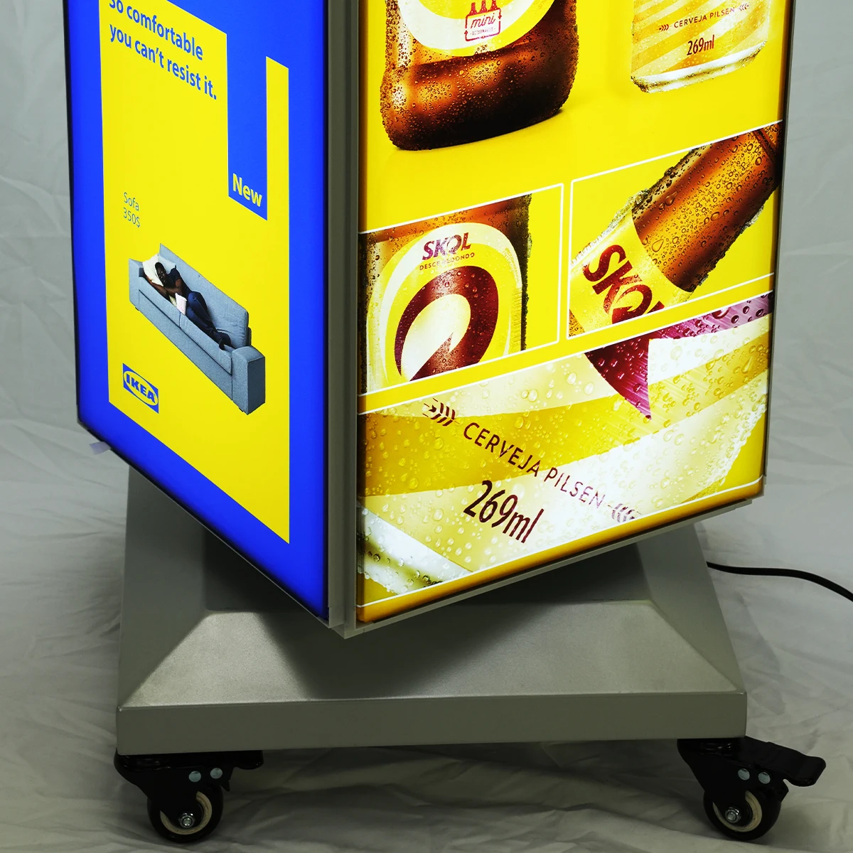 Zz-group Rotating LED Backlit Light Box - 4 Floors Billboard