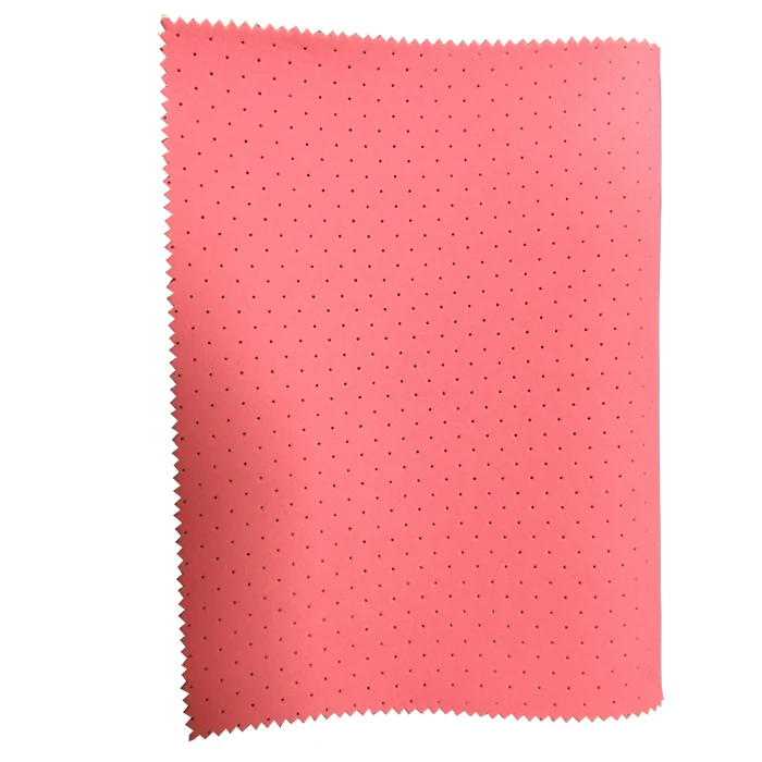 
 Белый перфорированный Неопреновый резиновый лист sbr материал 2 мм дышащий с бархатной и полиэфирной тканью  