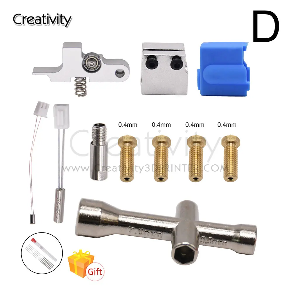 3d Printer Parts Artillery Sidewinder X1 And Genius Extruder Silicone  Nozzle Kit Heat Block And Heat Pipe And Thermistor Arm - Buy 3d Printer 
