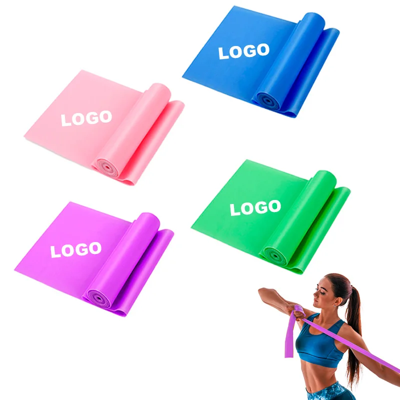 Latex Yoga Elastic Flat Resistance Band for Fitness Training Physical Therapy product detail 1