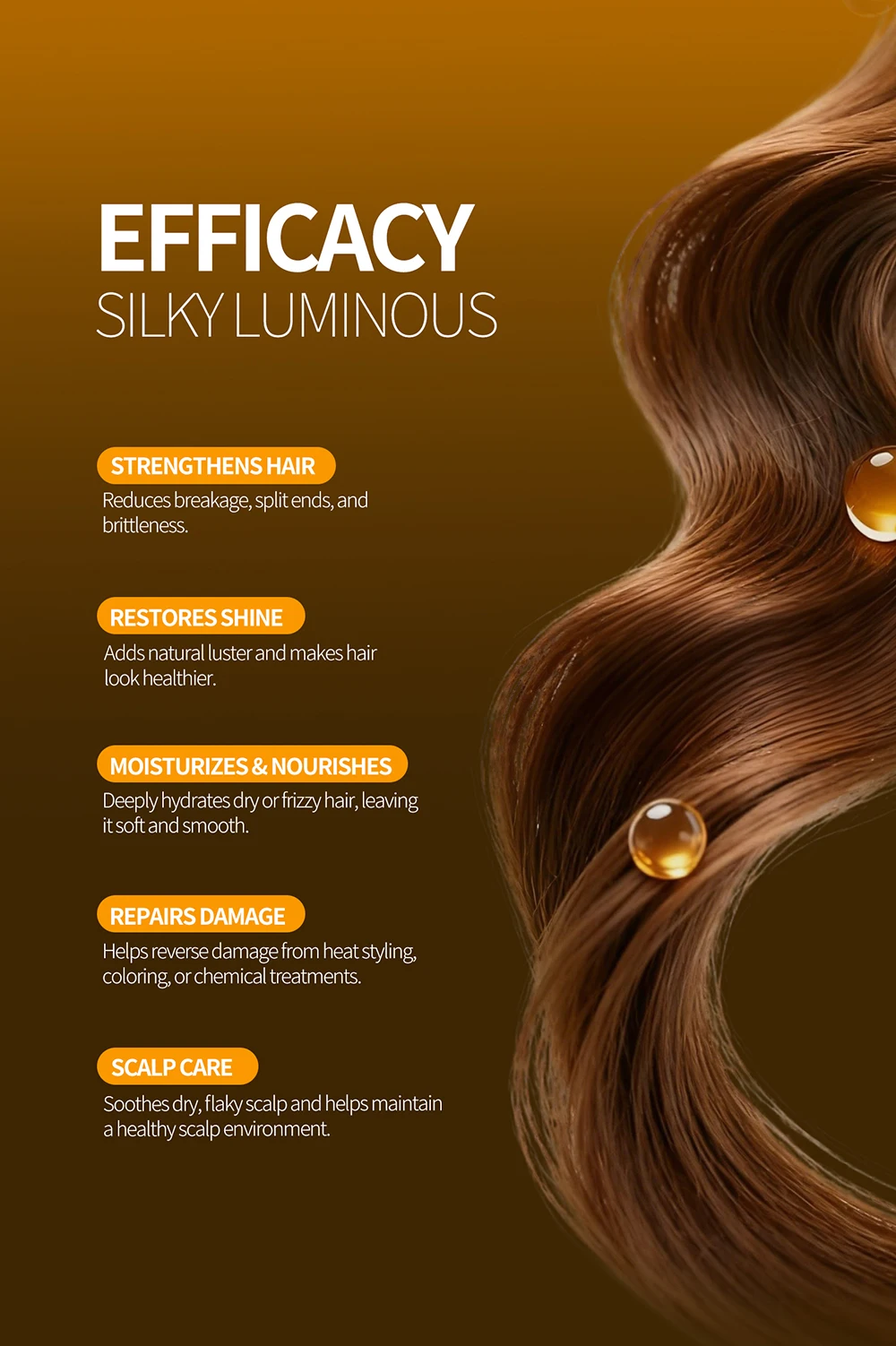 Greenlem Gold Caviar Smoothing Repair Hair Oil Spray for Permed Colored Hair-Intensive Nourishment Damage Recovery Leave-in(pic3)