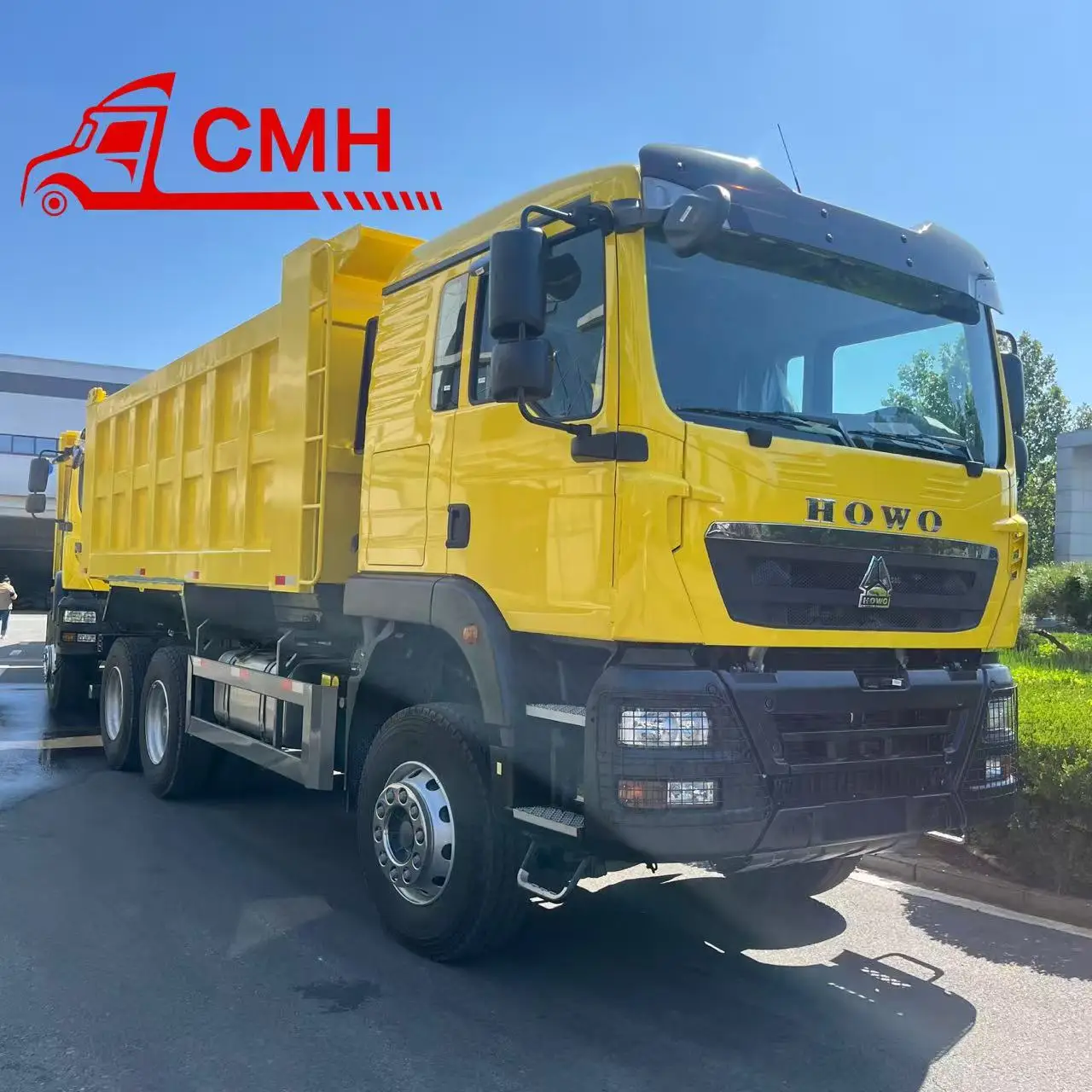 Versión de exportación con emisión Euro II del camión volquete Sinotruck Howo TX 6x4 371hp, camión volquete pesado de 10 ruedas