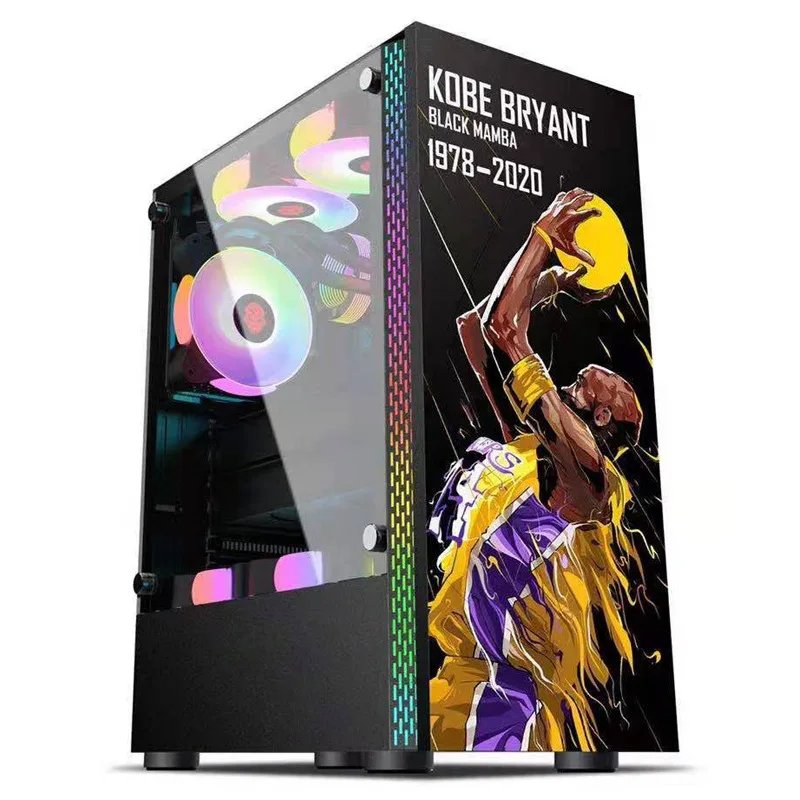 Anime ATX CPU RGB Table Glass PC Gaming Computer Cases & Full Towers Desktop Cover case