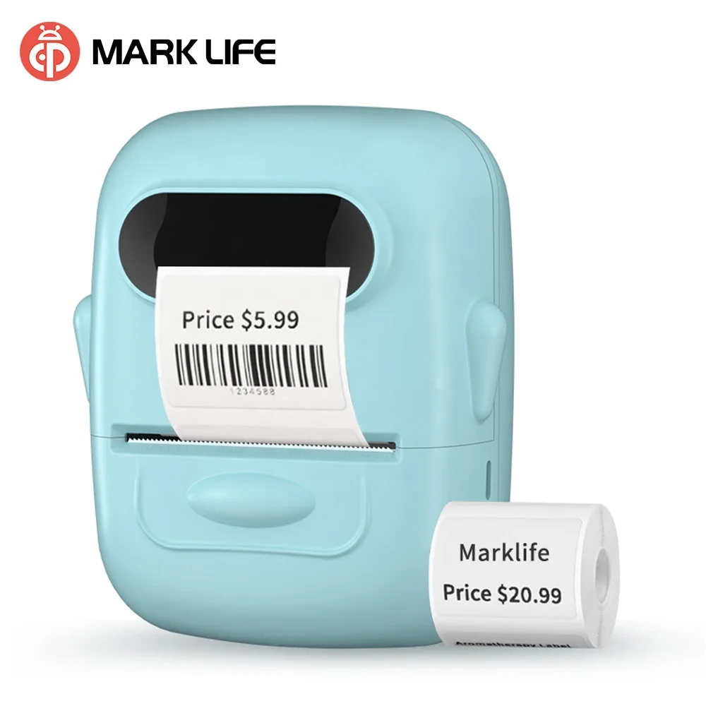 Marklife P50 Mini Imprimantes D'étiquettes Thermiques Avec 1