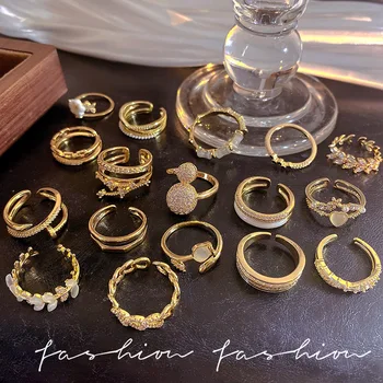 Simple and luxurious flower rings for women with a sense of luxury and versatility. Open ended rings with personalized