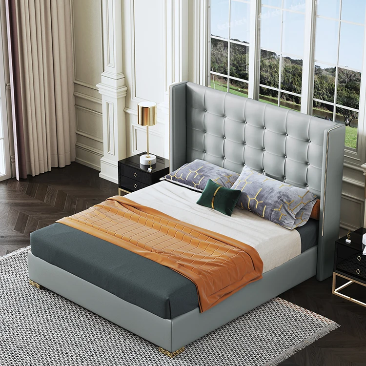 Good price queen size wood bed frame bedroom sets modern house bedroom