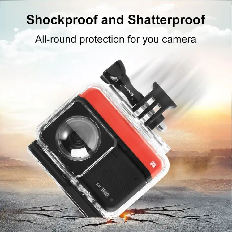 HSU Dual Lens Waterproof Protective Cover Panoramic Version Dive Case 60m Diving Case For Insta360one Rs Product