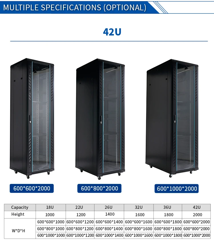 40u Network Rack 42U Network Server Rack Cabinet - High Security & Flexibility