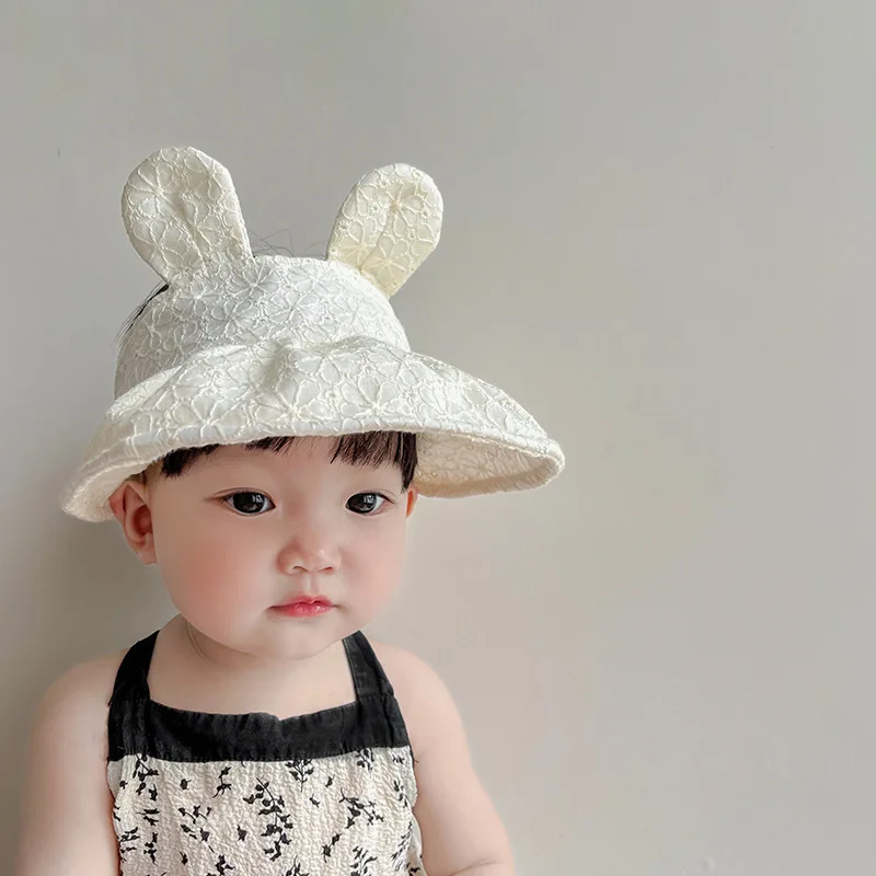 Baby Sunshade Hat Large Brim Summer Thin Empty Top Hat Male And Female