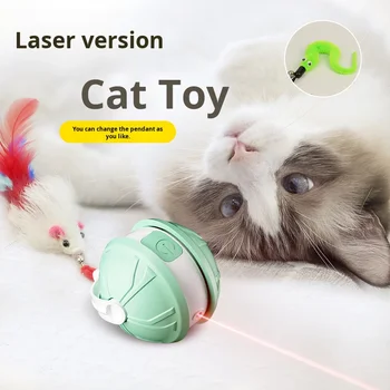 Automatic Electric Laser Cat Toy Environmentally Friendly Plastic Interactive Toy Box Animation Cross-Border Cat Teaser Artifact