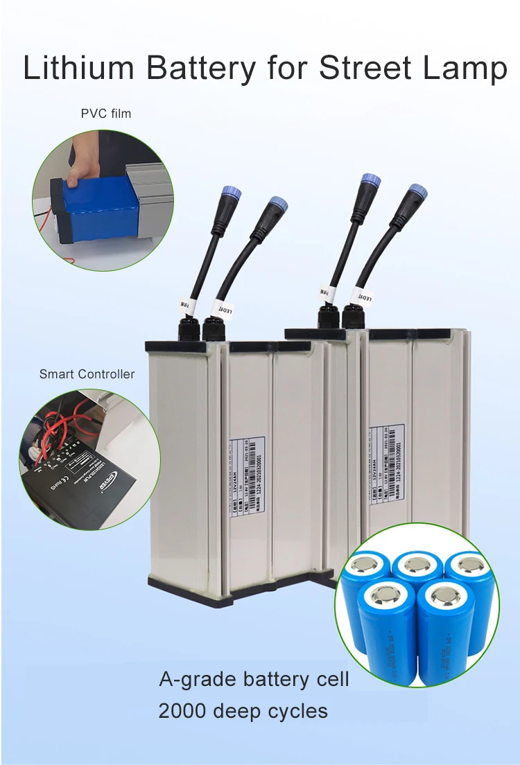 Ip67 Solar Street Light Battery Pack 12.8v60ah Solar Led Street Light