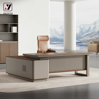 High End Commercial Furniture Unique Modern Design Office Furniture General Manager Wooden Executive Office Table Desk