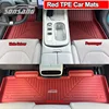 Esteras rojas del coche