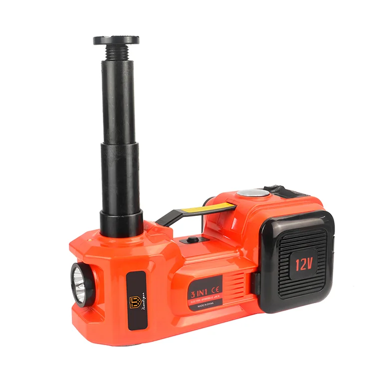 ALIOT 12 Volt Auto Electric Car Jack 3-in-1 Dual-Function with Max Lift Range 455mm Hydraulic Jack for Vehicle