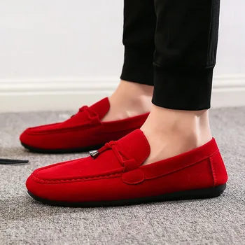 ReverseClock Mocassins Homme Cuir Slip-On – Chaussures Conduite Respirantes Et Confortables