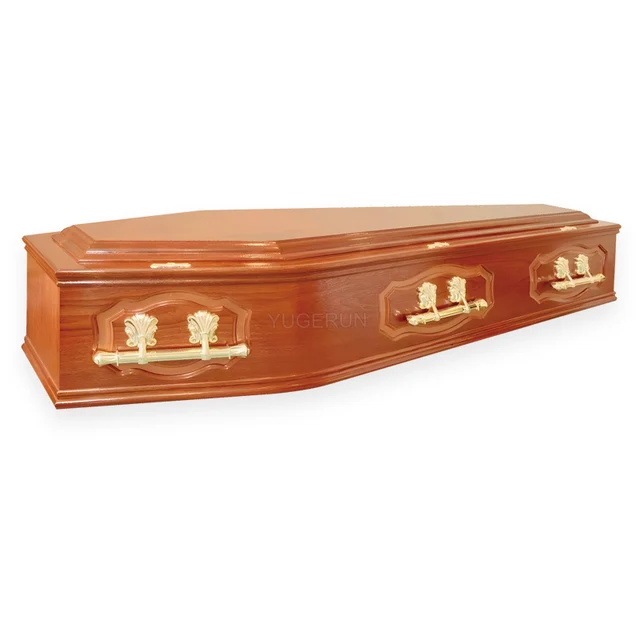 Heze Factory Cheap Price Australia MDF Coffin Casket Tabut Box Adult Funeral Supplies Wholesale China Chipboard Coffin for Adult