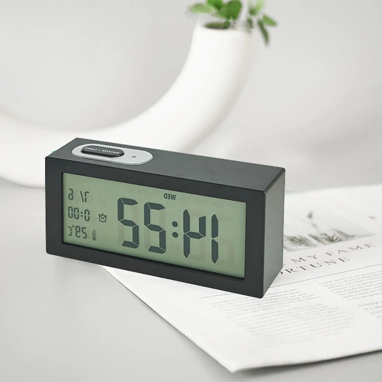Simple Creative Personality Nordic Digital Clock Luminous Silent Bedroom Bedside LED Student Table Alarm Clock