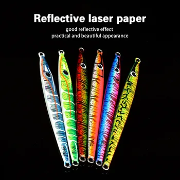 CHEERY Iron Plate Fast-Pull Long-Throw Laser Metal Lead Artificial Hard Bait Fish Lure No Hooks Manufacturer In-Stock – Metal Jig – view 4