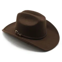 CUSTOM LOGO Winter Wholesale Buy High Quality Unisex Bulk Fedora Felts Cowgirl Cowboy Hat for Men Women