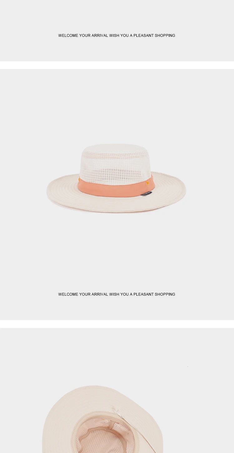 Fashionable Summer Bucket Hat New Design Light Flat Brim Waterproof Sun Protection Windproof Rope for Fisherman's Fishing