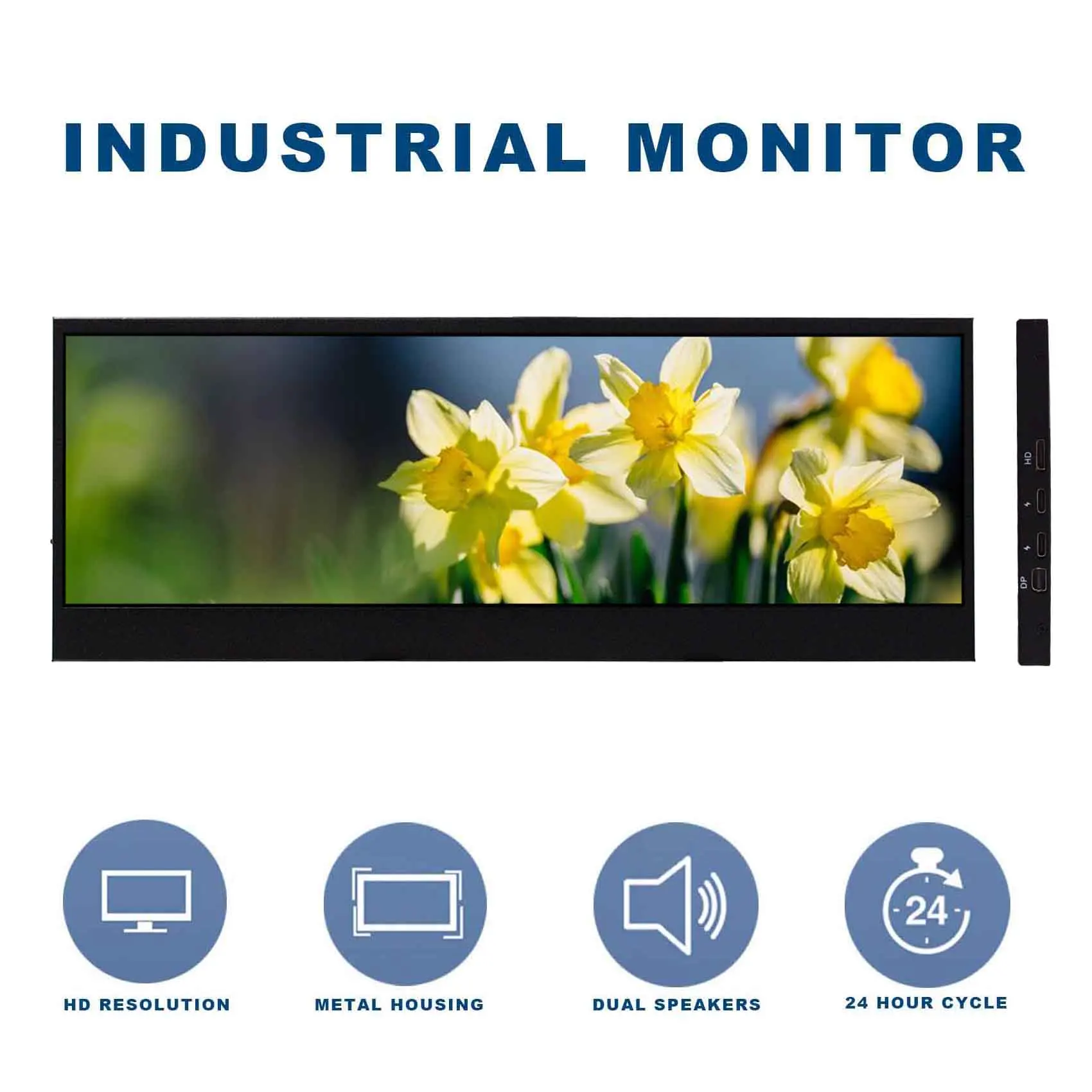 14Inch Portable Monitor Touchscreen Capacitive Portable Monitor Touch Ips 4K 3840X1100 14Inch Open Frame Lcd Monitor