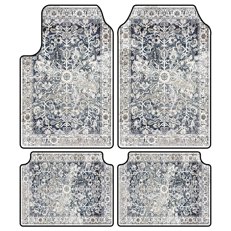 Car Rug Pattern Custom Vibrant Colored Pattern Auto Cars Universal Front Rear Rugs