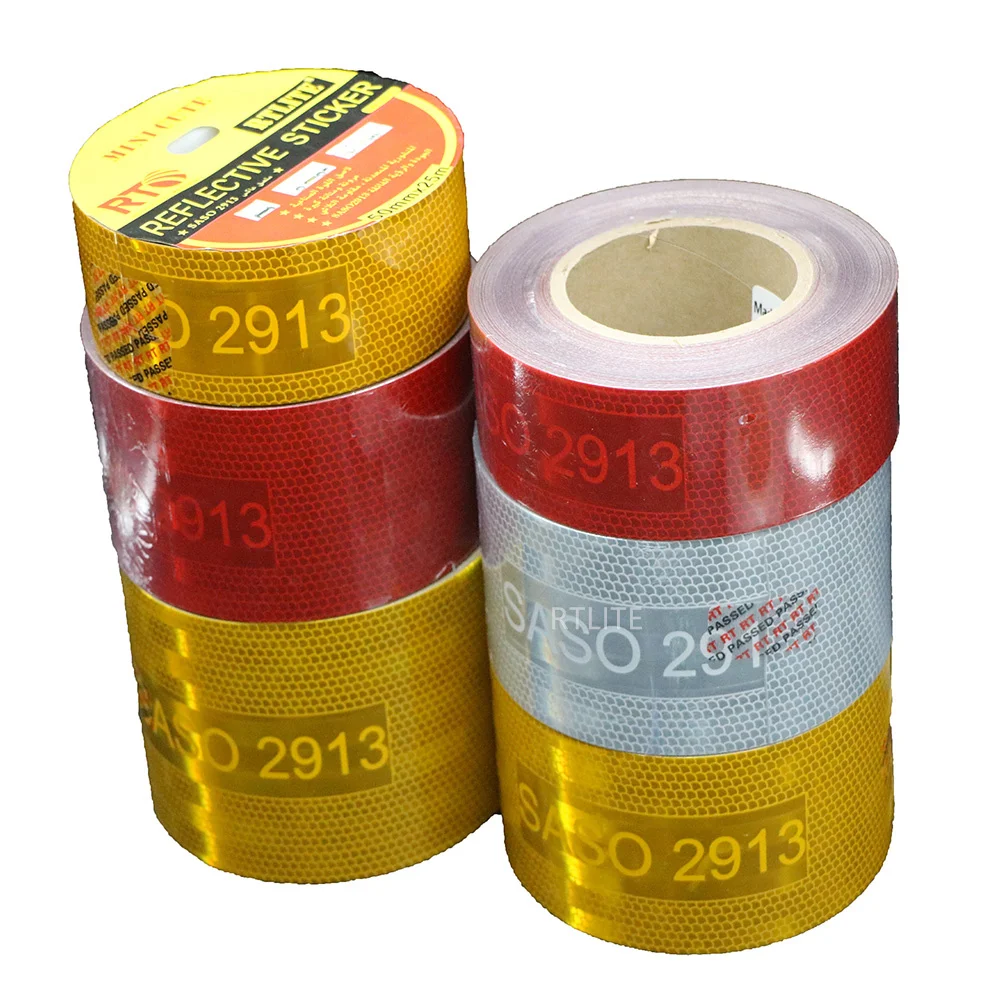 RTLITE E8 Certificate ECE 104R Conspicuity Trailer Safety Retro Adhes Tape Reflector Reflective Stickers