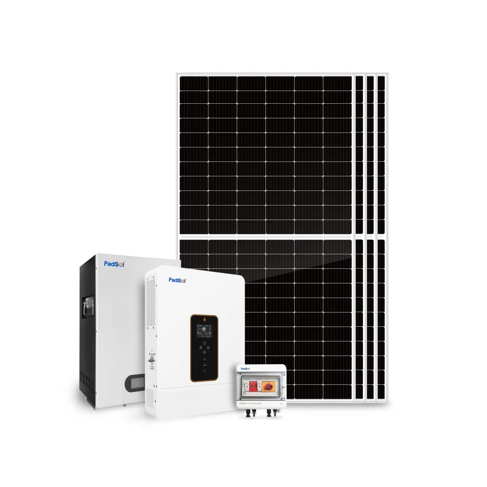 Sistema de energía solar 8kw con batería solar Estándar de EE.UU. 8kw fuera de la red Sistema de energía solar para uso doméstico