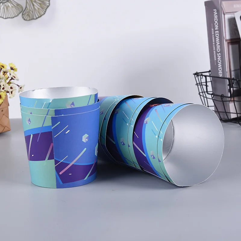 Aluminum foil paper bowls disposable lunch boxes takeout packages thickened paper cans for food manufacture