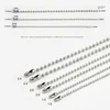 Conventional copper bead chain (silver)